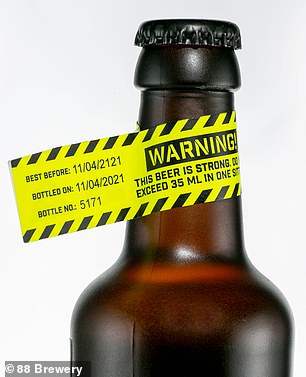 It comes with a bright yellow warning label stating that you should not drink more than 35ml at a time.