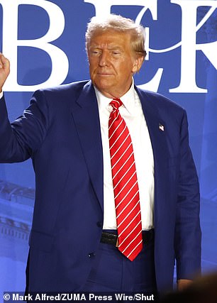 Donald Trump at a Moms for Liberty event on August 30