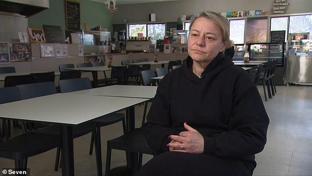 Mell Penno was left with a $12,000 damage bill when a 105km/h speeding car caused a power cut at the cafe, which was not covered by stock loss or storm insurance.