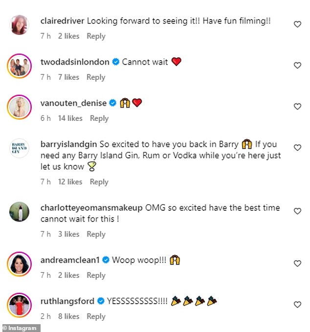 Civilians and celebrities alike flooded James and Joanna's comment sections with excitement and wishes for Gavin and Stacey's final episode.