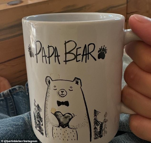 She took to Instagram to share a series of photos, including a snap of a mug that read 