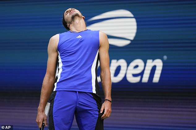 Zverev, seeded No. 4, was defeated in just under three and a half hours at Arthur Ashe.