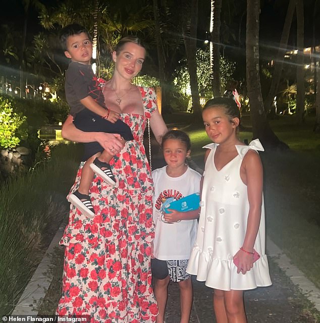 Helen shares children Matilda, nine, Delilah, six, and son Charlie, three, with her ex, and last week admitted she felt 