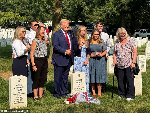 Trump's trip to the cemetery continues a week after what happened