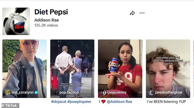 The Louisiana-born influencer's song currently appears in more than 125,000 videos on TikTok.