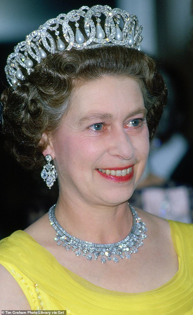 When the late Queen (pictured, during an official tour of Germany in 1978) was told by the French president that Romanian president Ceausescu and his wife had stolen from her Paris suite, she took no chances when they went to visit Buckingham Palace.