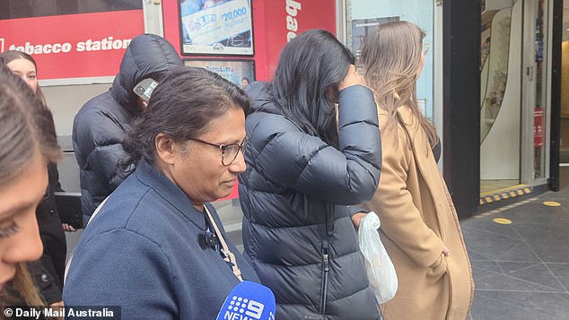 Moses Thurairajasingam's mother refused to answer questions outside court on Wednesday