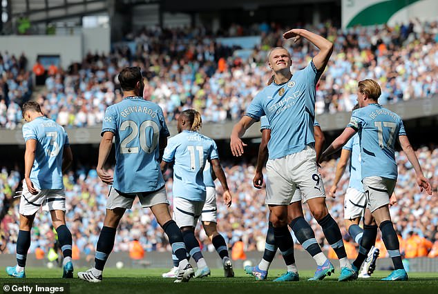 Premier League champions Manchester City are just a few short of the top spot in the list