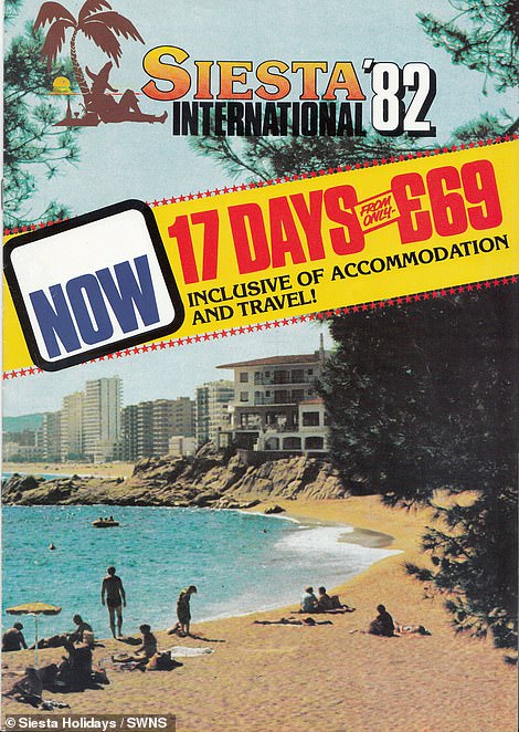 In 1982, a 17-day trip for £69 included accommodation and travel.