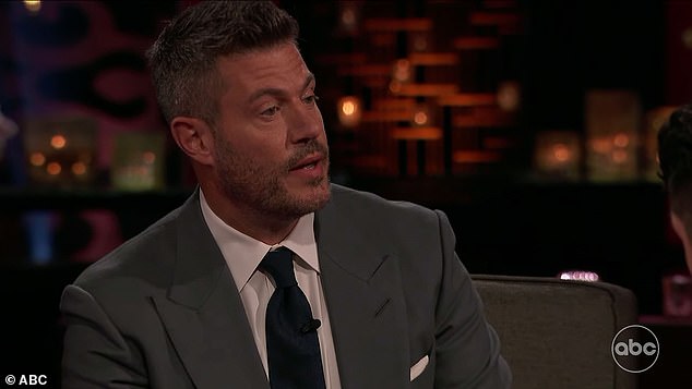 The show's host, Jesse Palmer, told Jenn he was sorry it didn't work out for her.