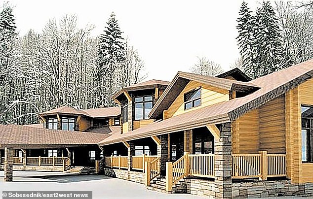 In winter, the Putin family spends time at their Achipse mountain ski lodge near Sochi, pictured