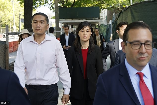 Sun and Hu pleaded not guilty during an initial court appearance Tuesday afternoon in Brooklyn and were released on bail.