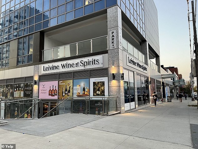 Pictured is Chris Hu's liquor store in Queens. Sun and her family received significant financial benefits from Chinese officials, including millions of dollars for her husband's businesses in New York and China.