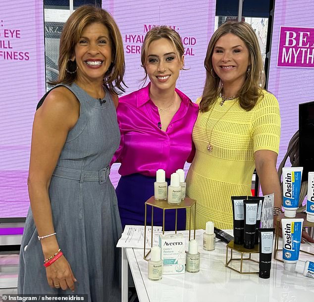 The dermatologist, pictured here with Hoda Kotb and Jenna Bush, explained that by using too many exfoliating acids on a daily basis, 