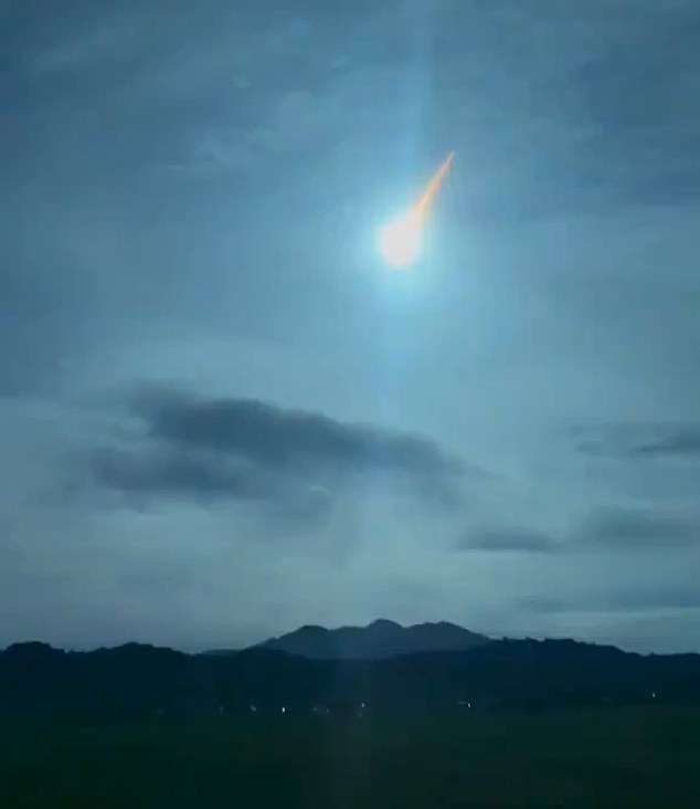 Viewers posted X-rated videos of what they claimed was asteroid 2024 RW1 as it flew across the sky, looking like a fireball.