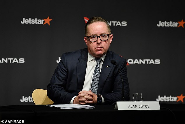 Former Qantas chief executive Alan Joyce (pictured) was questioned last year over the expiry date of credits issued during the Covid pandemic.