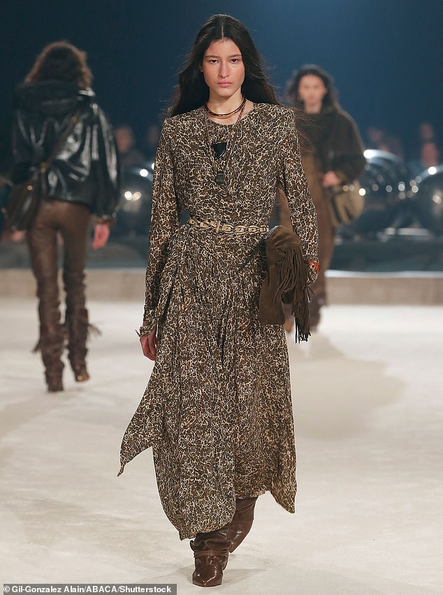 Isabel Marant Fall/Winter 2024: Leopard print shows no signs of disappearing this season