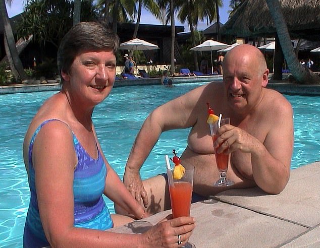 Documents obtained by The Sun show he left his entire estate to his wife Rona Hopkinson (pictured in Wish You Were Here in 2008).