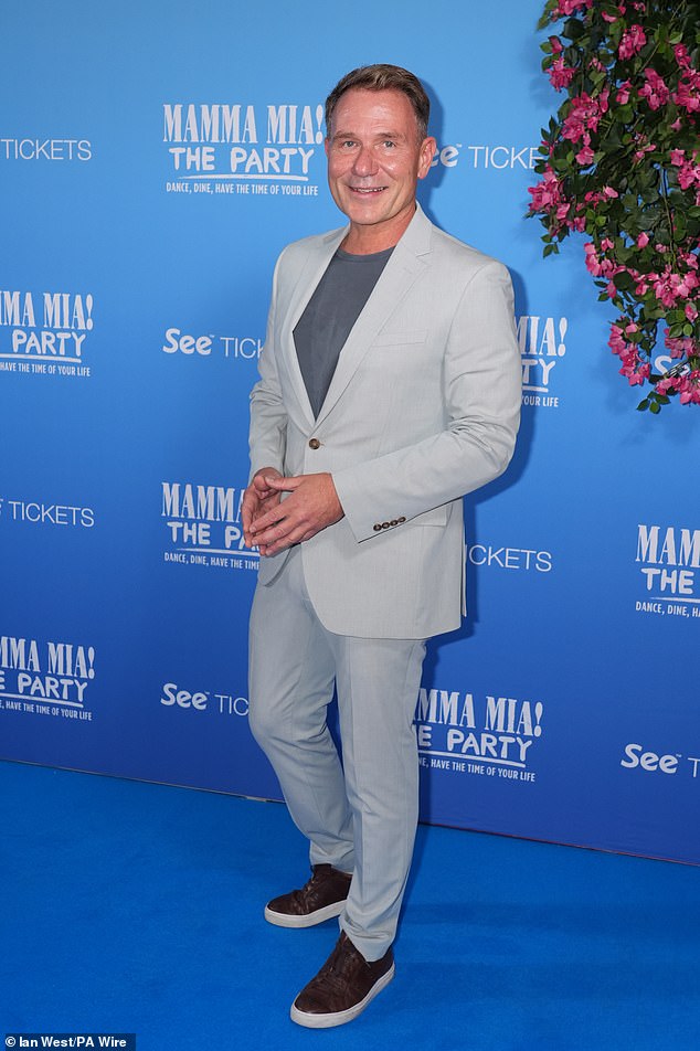 Mamma Mia! The Party is an interactive and immersive theatre experience inspired by the hit musical and film Mamma Mia! (pictured: Richard Arnold)