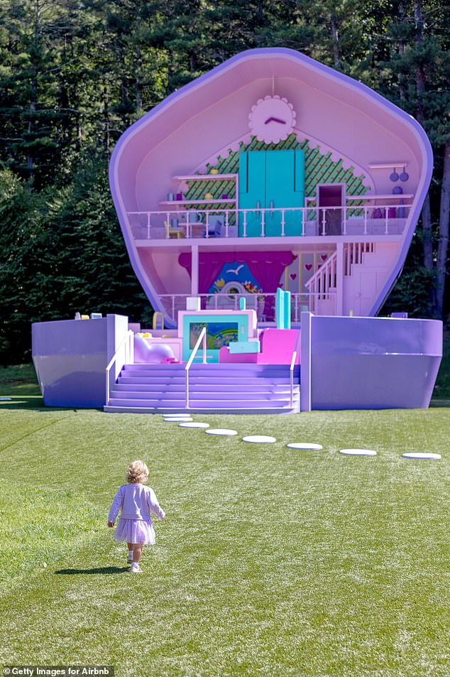 Rebel's one-year-old daughter, Royce, seemed to love exploring how her dollhouse came to life.