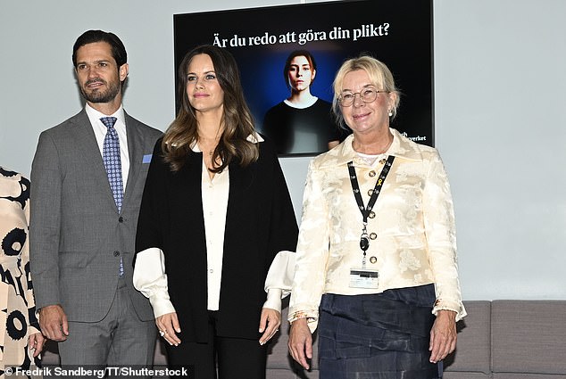 The Duke and Duchess visited the Swedish Defence Recruitment and Evaluation Agency as part of their two-day visit to Värmland, a county in west-central Sweden.