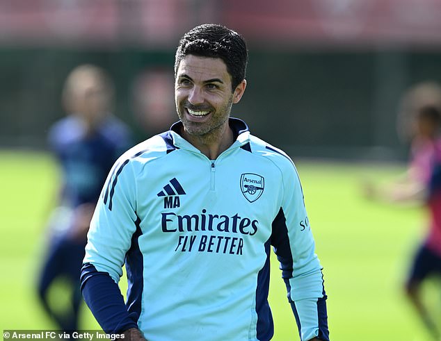 Arteta last played under Tierney in a match during the 2023 Community Shield win over Manchester City.