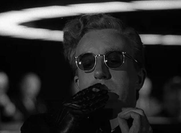 Peter Sellers played Dr. Strangelove in Stanley Kubrick's original 1964 film (pictured)