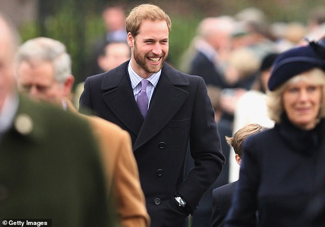 The prince also flaunted his beard in 2008 when he attended a Christmas Day service at St Mary's Church in Sandringham with his family.