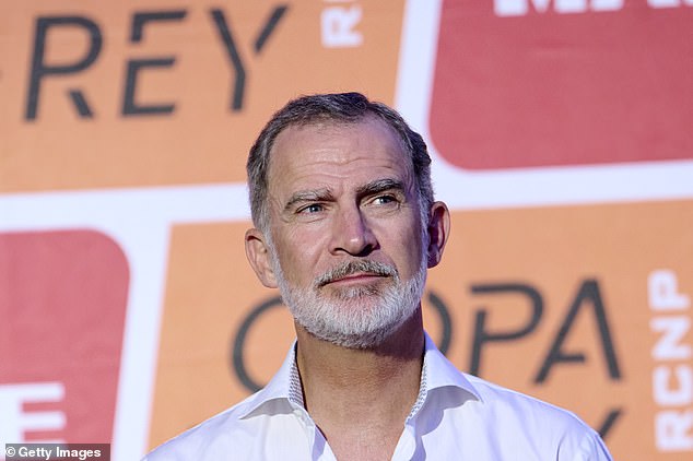 King Felipe of Spain has been sporting a beard for several years, including when he attended the awards ceremony for the 42nd Copa del Rey Mapfre de Vela in Mallorca in early August.