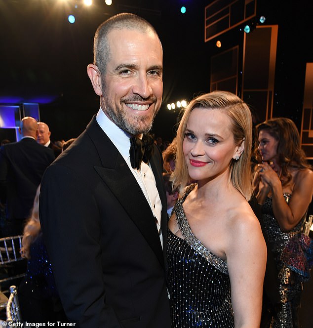 Reese and her ex Jim married in 2011, before announcing their split in 2023; pictured together in January 2020