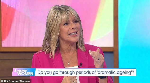 On Monday's Loose Women show, she spoke candidly about her experiences with ageing and admitted that 