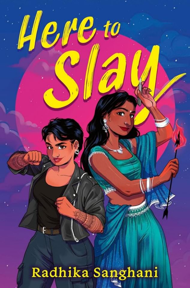 Radhika has now published a book called Here To Slay (pictured) for her teenage self, and on the cover her heroine, Kali, proudly wears traditional Indian clothing.