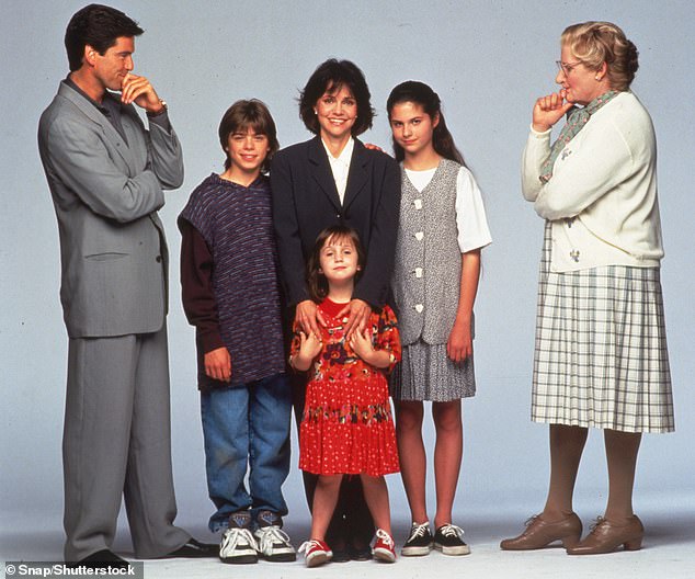 In 1993, Mrs. Doubtfire with Robin Williams, Pierce Brosnan, Lisa Jakub, Mara Wilson and Matthew Lawrence