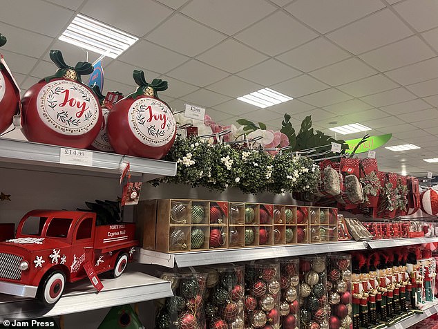 Home Bargains has allowed customers to prepare for the Christmas period in September by selling off decorations.