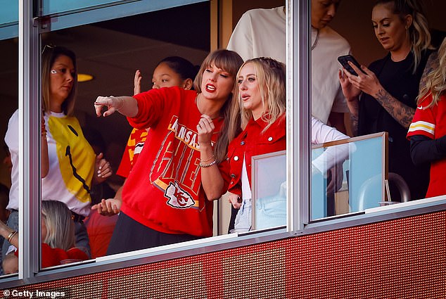 Swift attended 13 Chiefs games last season before returning to a luxury suite on Thursday.