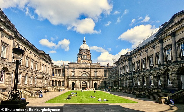 A team from the University of Edinburgh (pictured) recruited 407 children aged up to six. In total, 301 were given colds, 150 were given drops (consisting of a mixture of salt and water) and the rest were given drugs such as paracetamol and ibuprofen.