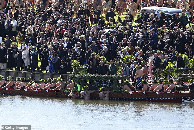 The coronation took place on the final day of the late Maori king's funeral proceedings.