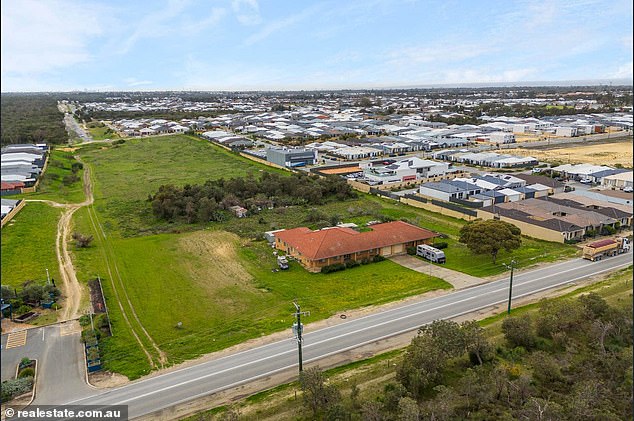 The property houses a four-bedroom, two-bathroom brick home and an attached apartment, but could soon be demolished to make way for many more homes.