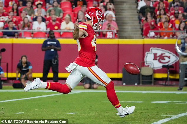 Araiza punted for Kansas City in its season opener against the Baltimore Ravens on Thursday night after the woman agreed to drop her lawsuit last December.