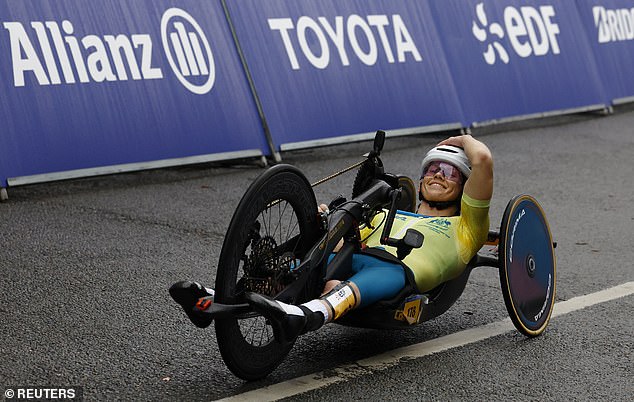 On Thursday, Parker, 35, won the H1-4 Paralympic cycling race, finishing four minutes and 11 seconds ahead of reigning Paralympic champion Jennette Jansen.