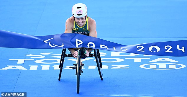 Parker also comfortably won the PTWC1 para-triathlon earlier this week in convincing fashion.