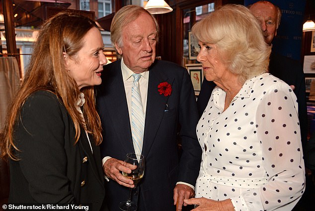 Louise, Andrew and Queen Camilla chat to each other at Thursday's event in London