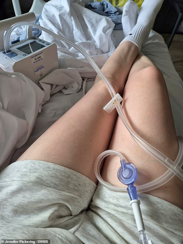 In November, she was referred for video-assisted thoracoscopic surgery (VATS), which involves inserting a small camera and surgical tools into the chest, to treat her collapsed lung, and passed 