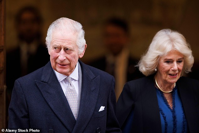 The actor said Charles (pictured with his wife Queen Camilla) is 