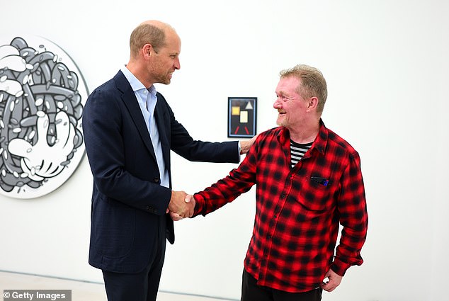 Prince William met Dave Martin, a Big Issue seller with whom he has become close friends.