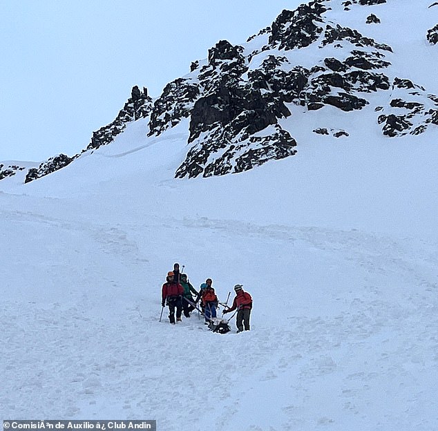 The Rescue Commission of the Bariloche Alpine Club said that the main hypothesis is that the skiers themselves caused the avalanche.