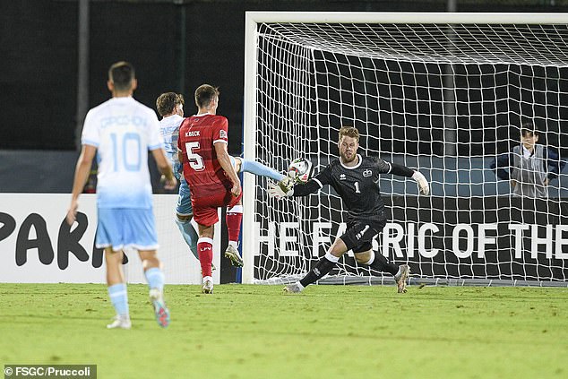 Sensoli capitalised on a defensive error to lift the ball past Benjamin Buchel and seal the win.