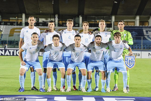 Of the 22 players on the team, 13 were 23 years old or younger, which demonstrates the spirit of San Marino.