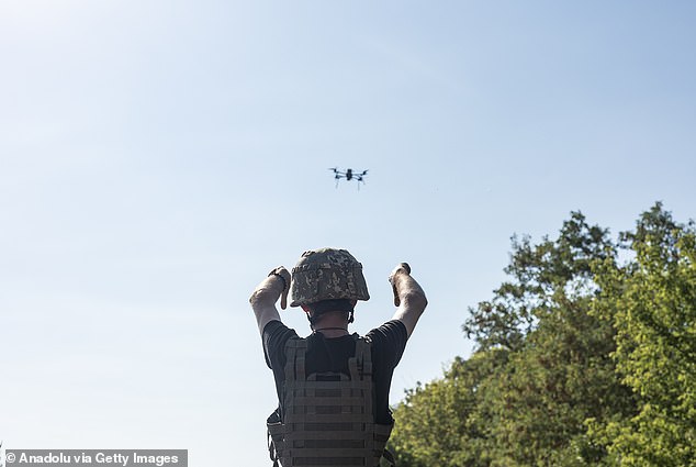 Ukrainian soldiers prepare FPV drones as military mobility of Ukrainian soldiers continues in the direction of Kreminna, Luhansk Oblast, Ukraine, August 25, 2024