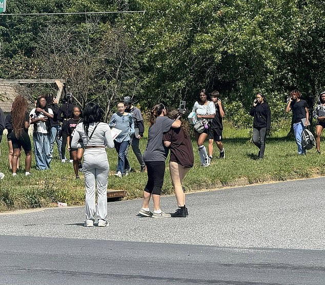 The shooting happened inside a bathroom at Joppatowne High School, about 20 miles northeast of Baltimore, around 12:36 p.m., Harford County Sheriff Jeffrey Gahler said.